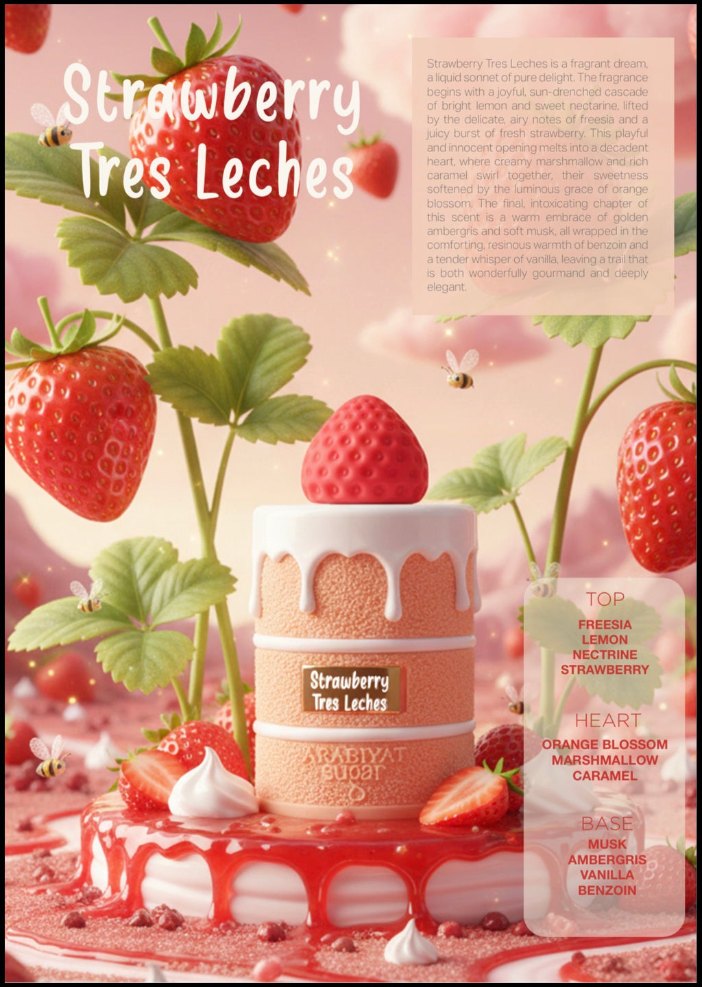 Strawberry tres leches